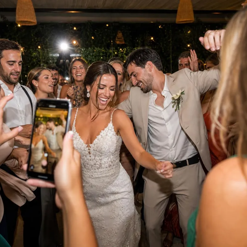 The dance floor from a guest’s point of view
